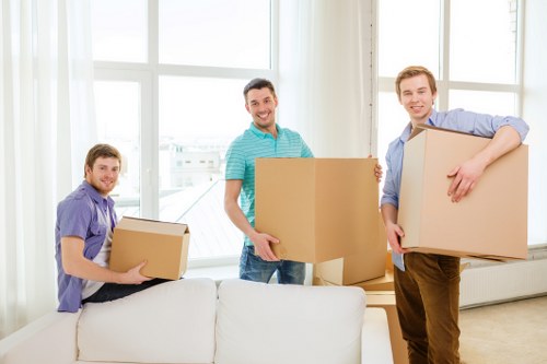 Organized moving truck storage solutions